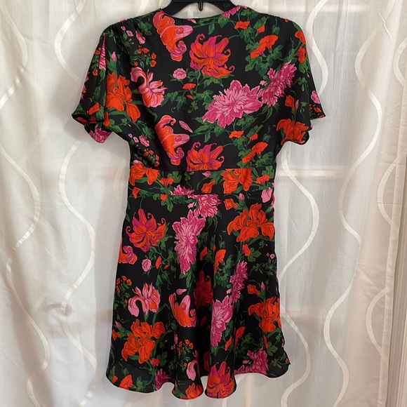 Zara Woman Floral Print Short Sleeve Dress, Size XS - Picture 4 of 7